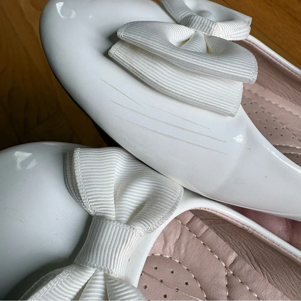 Trary White Dress Shoes Mary Jane Patent Easter First Communion Youth Girls Sz 2